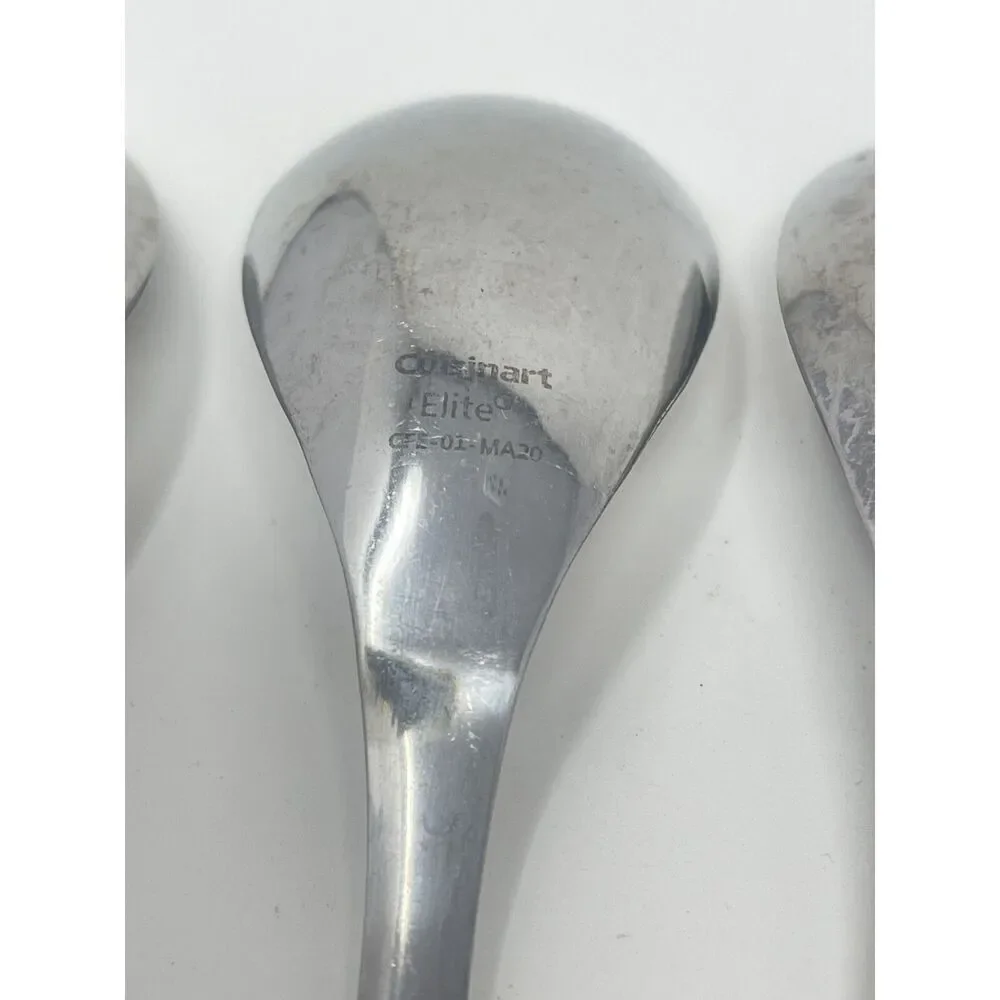 Cuisinart Elite Maree Stainless Glossy Teaspoons 6.5” Set Of 6